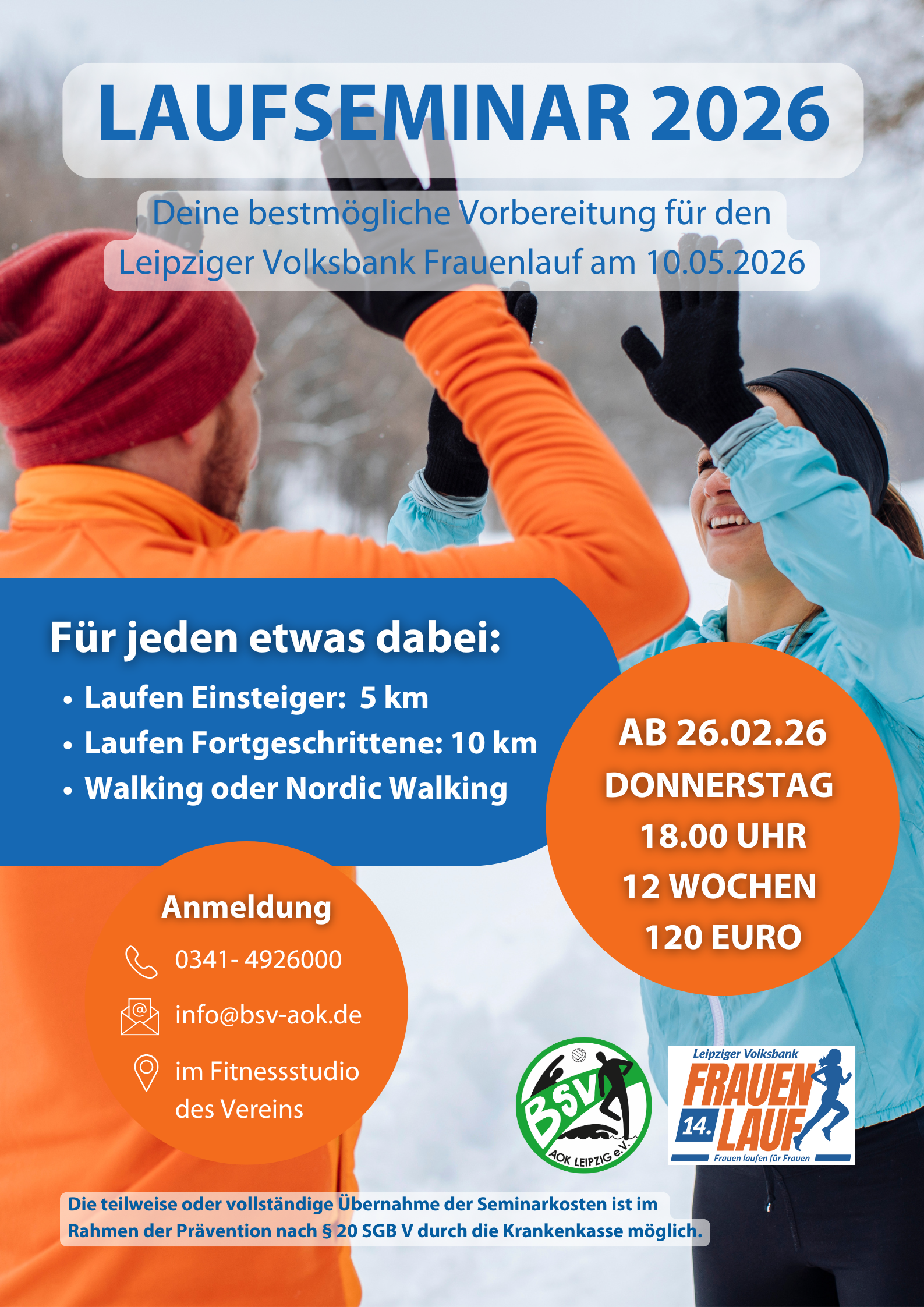 Meldet euch jetzt an für das Laufseminar 2026! 