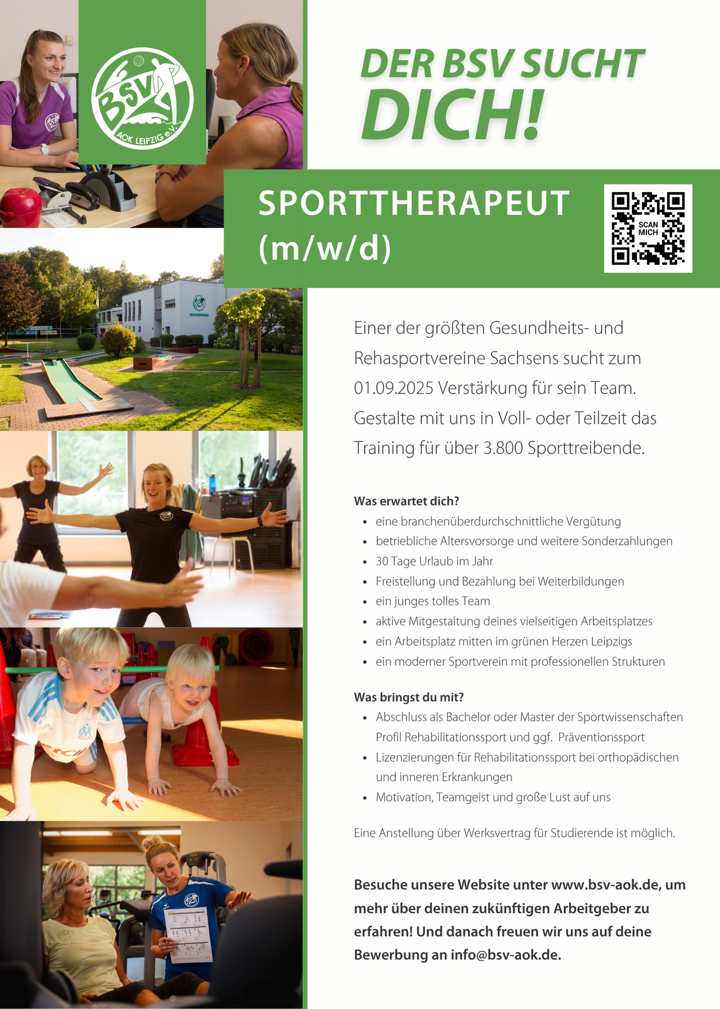 Wir suchen dich - Freie Stelle ab 01.09.2025