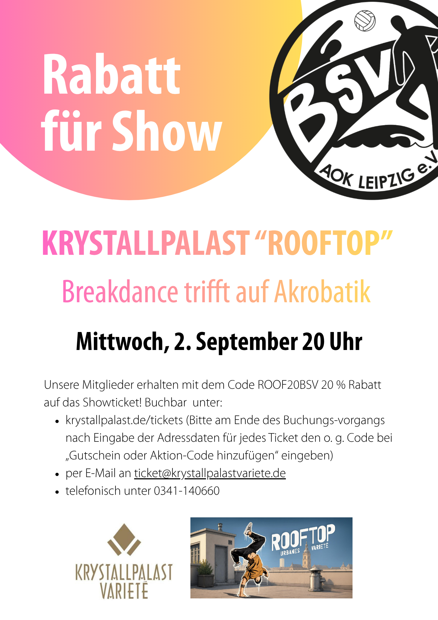 Rabatt für unsere Mitglieder