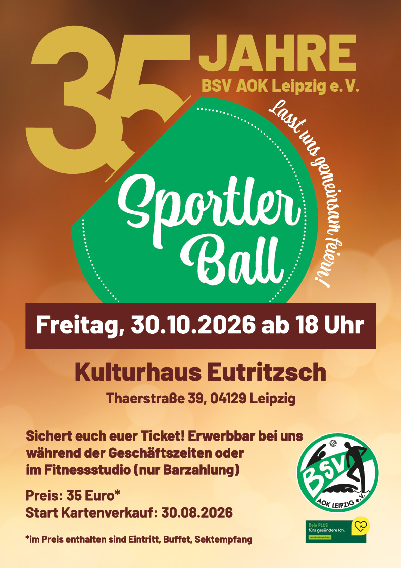 Jubiläum: 35 Jahre BSV AOK Leipzig!
